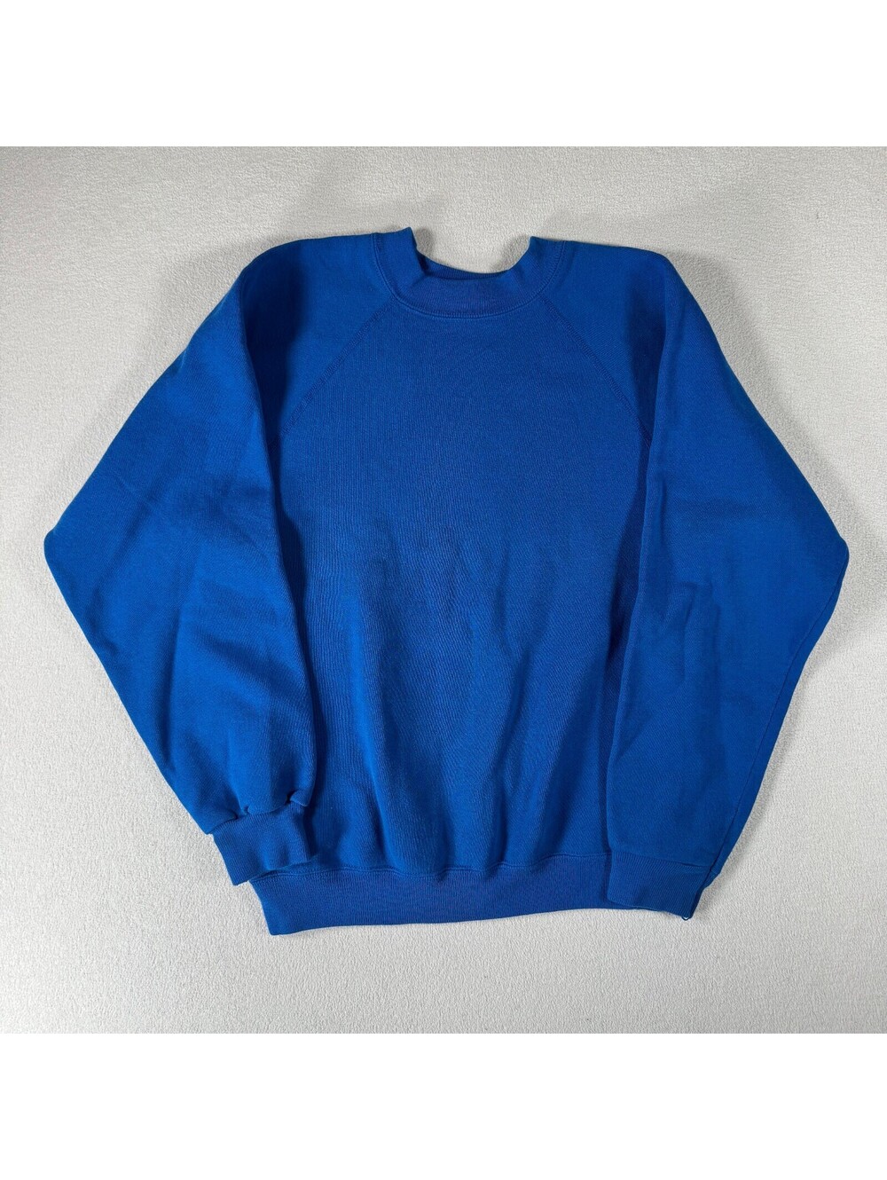 Vintage 80s Hanes Blue Crewneck Pullover Sweatshirt XL